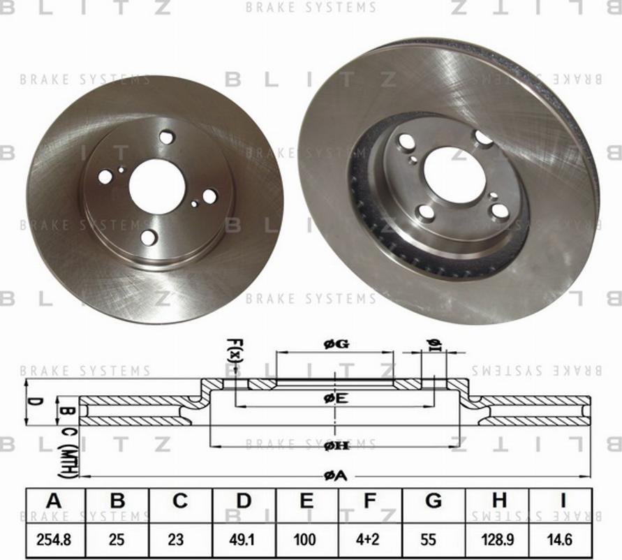 Blitz BS0180 - Kočioni disk www.molydon.hr