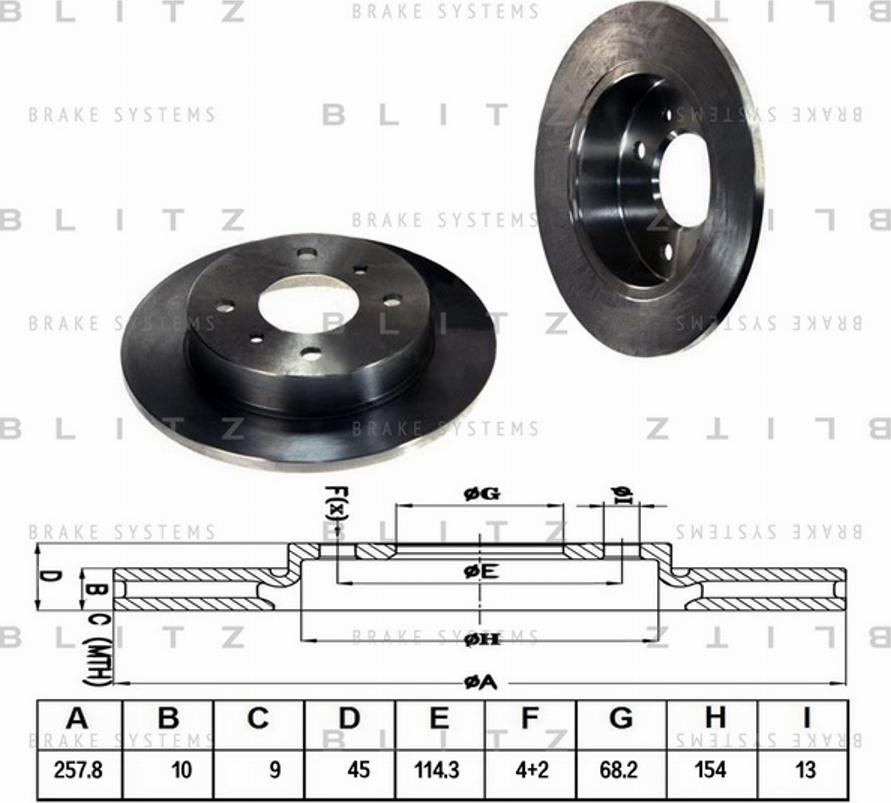 Blitz BS0131 - Kočioni disk www.molydon.hr