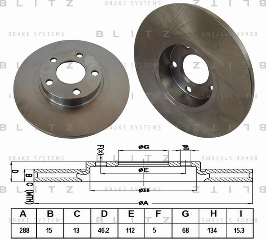 Blitz BS0128 - Kočioni disk www.molydon.hr