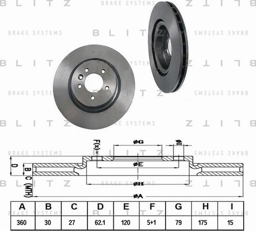 Blitz BS0302 - Kočioni disk www.molydon.hr