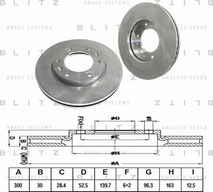 Blitz BS0380 - Kočioni disk www.molydon.hr