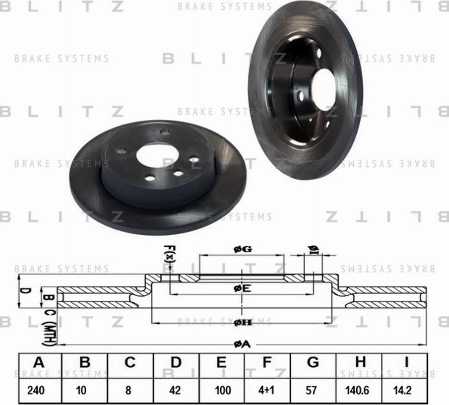 Blitz BS0372 - Kočioni disk www.molydon.hr