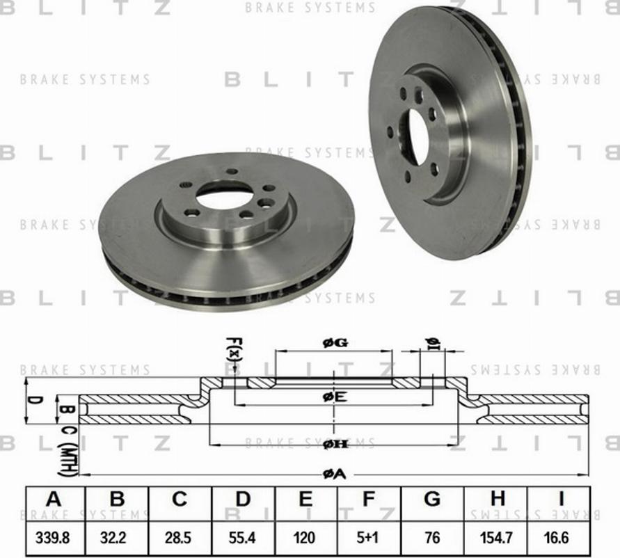 Blitz BS0295 - Kočioni disk www.molydon.hr