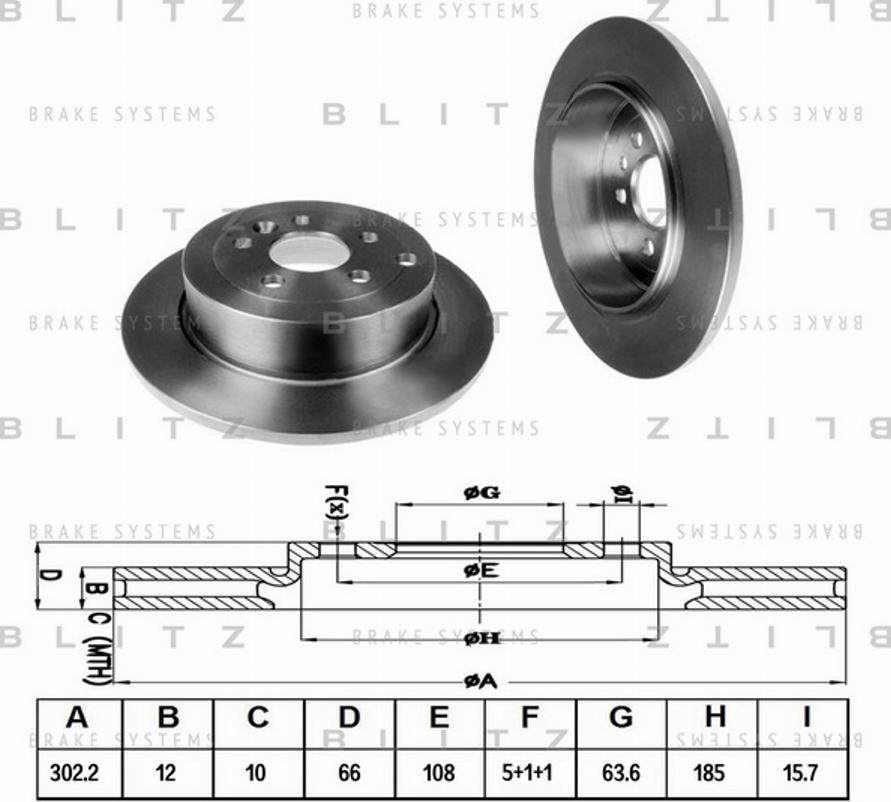 Blitz BS0290 - Kočioni disk www.molydon.hr