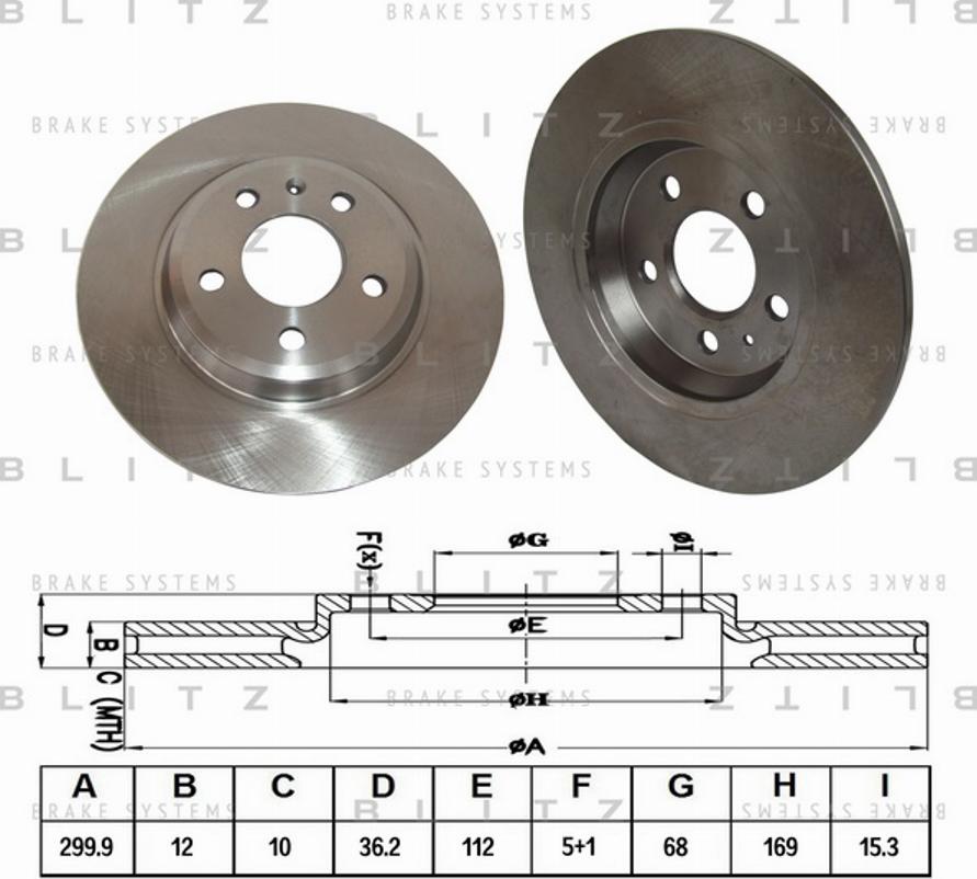 Blitz BS0258 - Kočioni disk www.molydon.hr