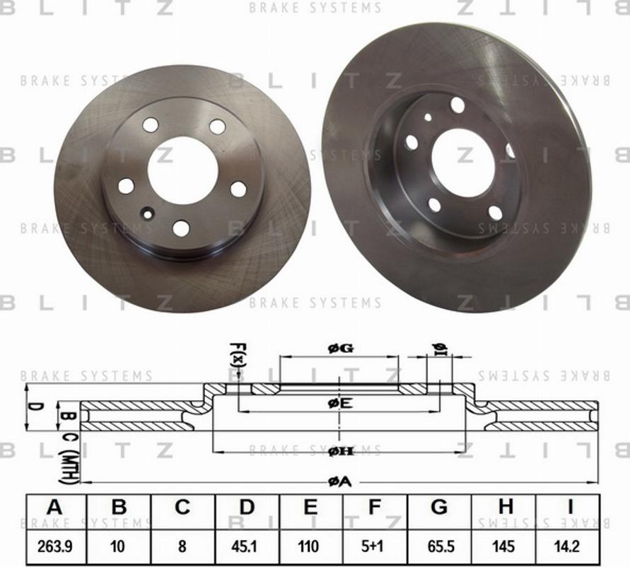 Blitz BS0289 - Kočioni disk www.molydon.hr