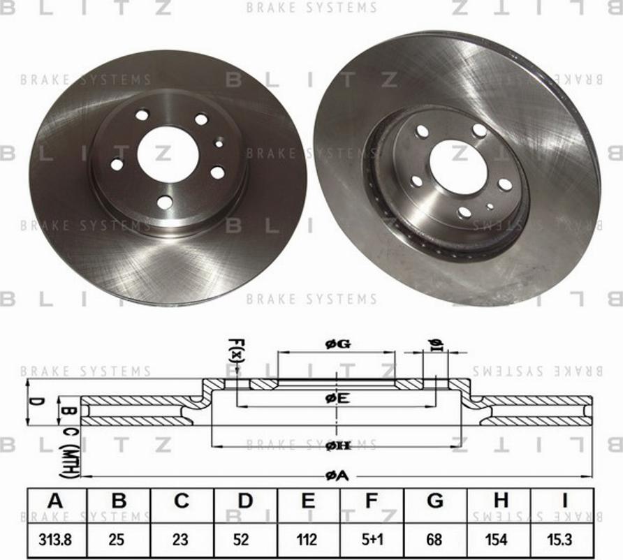 Blitz BS0282 - Kočioni disk www.molydon.hr