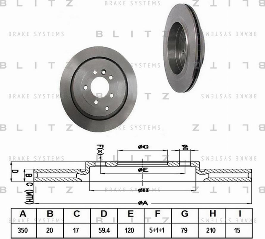 Blitz BS0287 - Kočioni disk www.molydon.hr