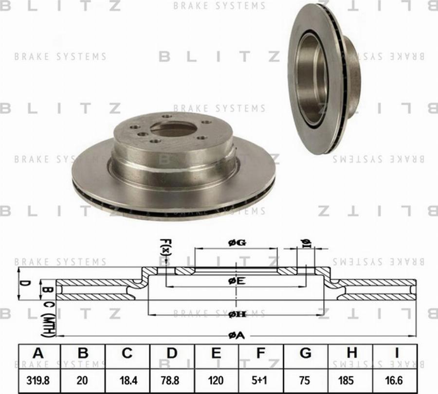 Blitz BS0273 - Kočioni disk www.molydon.hr