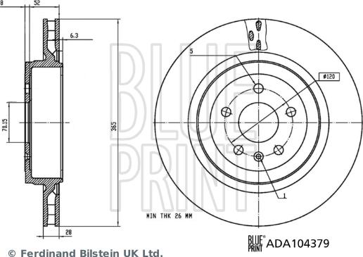 Blue Print ADA104379 - Kočioni disk www.molydon.hr