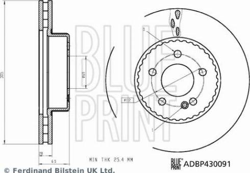 Blue Print ADBP430091 - Kočioni disk www.molydon.hr