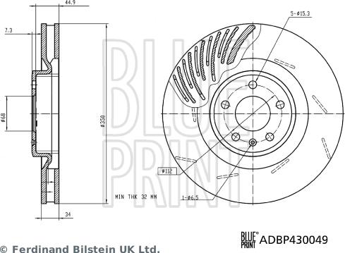 Blue Print ADBP430049 - Kočioni disk www.molydon.hr