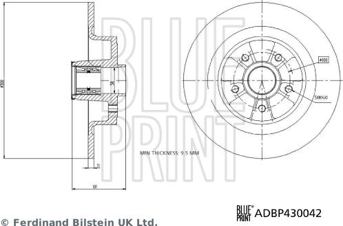 Blue Print ADBP430042 - Kočioni disk www.molydon.hr