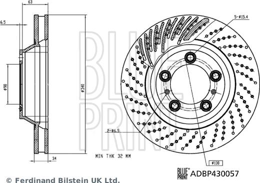 Blue Print ADBP430057 - Kočioni disk www.molydon.hr