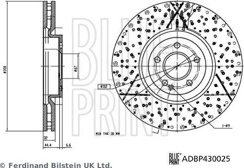 Blue Print ADBP430025 - Kočioni disk www.molydon.hr