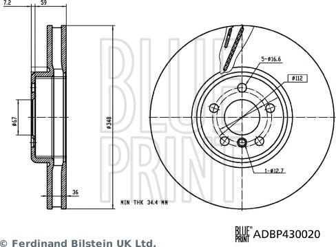 Blue Print ADBP430020 - Kočioni disk www.molydon.hr