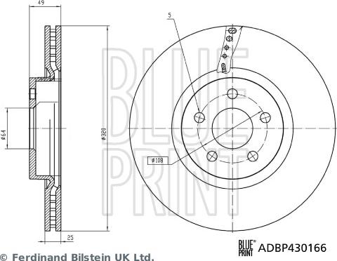 Blue Print ADBP430166 - Kočioni disk www.molydon.hr