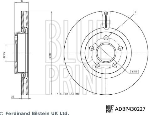 Blue Print ADBP430227 - Kočioni disk www.molydon.hr