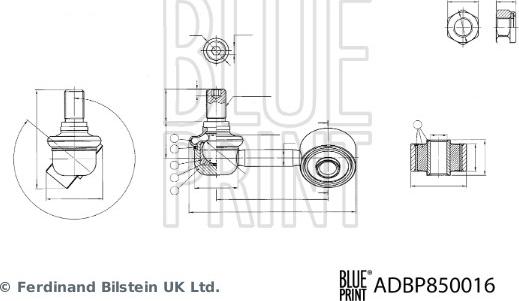Blue Print ADBP850016 - Šipka/spona, stabilizator www.molydon.hr