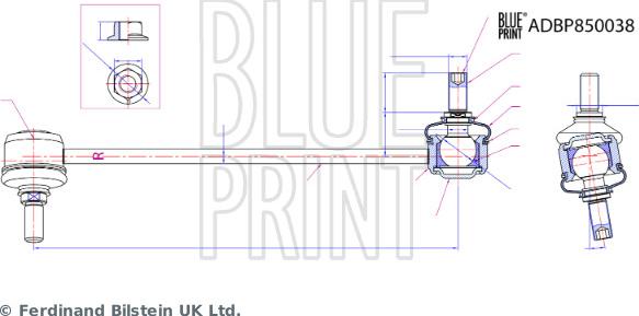 Blue Print ADBP850038 - Šipka/spona, stabilizator www.molydon.hr