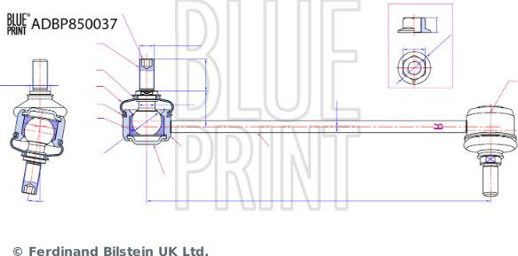 Blue Print ADBP850037 - Šipka/spona, stabilizator www.molydon.hr