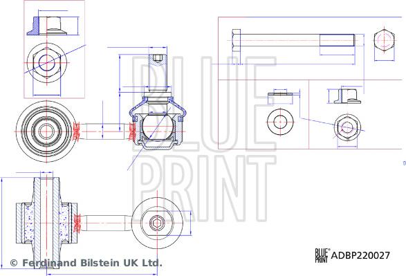 Blue Print ADBP850025 - Šipka/spona, stabilizator www.molydon.hr