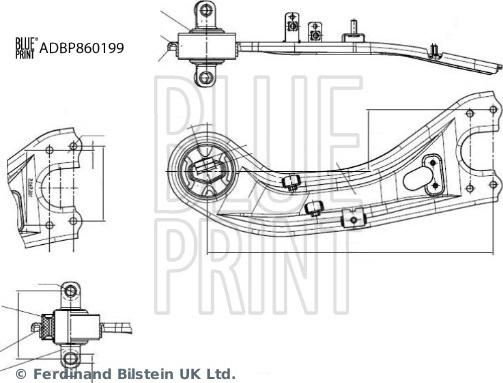 Blue Print ADBP860199 - Rame, Nezavisna poluga za ovjes kotača www.molydon.hr