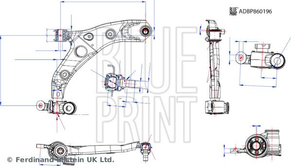 Blue Print ADBP860196 - Rame, Nezavisna poluga za ovjes kotača www.molydon.hr