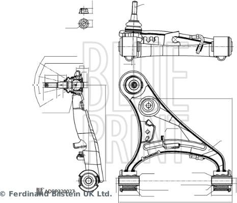 Blue Print ADBP860192 - Rame, Nezavisna poluga za ovjes kotača www.molydon.hr