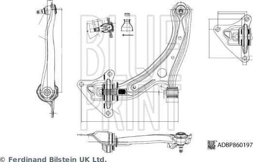 Blue Print ADBP860197 - Rame, Nezavisna poluga za ovjes kotača www.molydon.hr