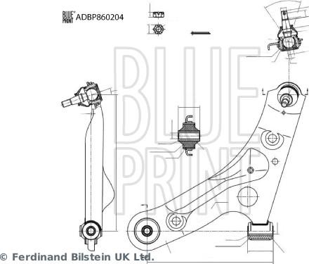 Blue Print ADBP860204 - Rame, Nezavisna poluga za ovjes kotača www.molydon.hr