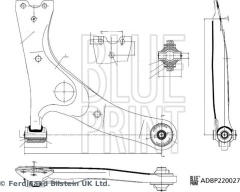 Blue Print ADBP860200 - Rame, Nezavisna poluga za ovjes kotača www.molydon.hr