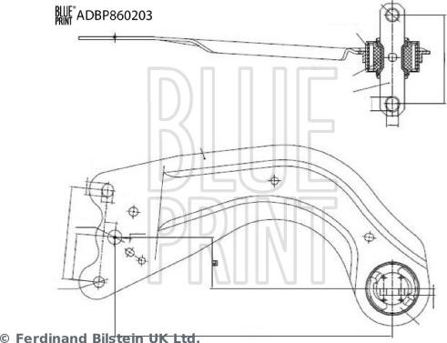 Blue Print ADBP860203 - Rame, Nezavisna poluga za ovjes kotača www.molydon.hr