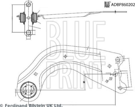 Blue Print ADBP860202 - Rame, Nezavisna poluga za ovjes kotača www.molydon.hr