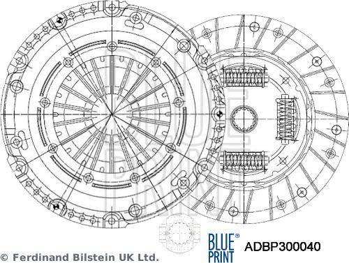 Blue Print ADBP300040 - Komplet kvačila www.molydon.hr