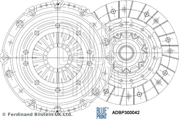 Blue Print ADBP300042 - Komplet kvačila www.molydon.hr