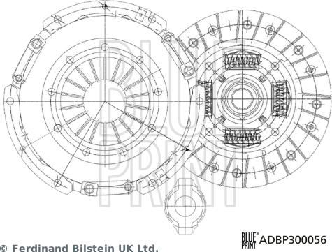 Blue Print ADBP300056 - Komplet kvačila www.molydon.hr