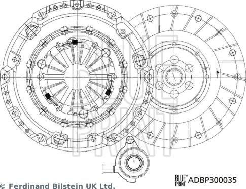 Blue Print ADBP300035 - Komplet kvačila www.molydon.hr