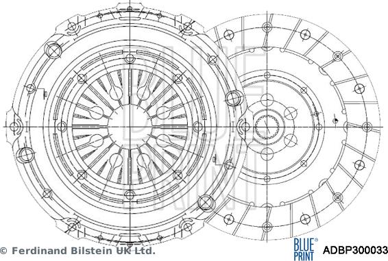 Blue Print ADBP300033 - Komplet kvačila www.molydon.hr