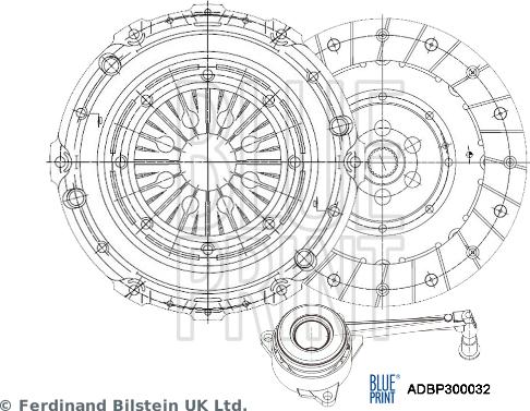 Blue Print ADBP300032 - Komplet kvačila www.molydon.hr