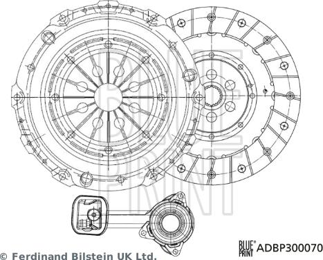 Blue Print ADBP300070 - Komplet kvačila www.molydon.hr