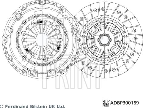 Blue Print ADBP300169 - Komplet kvačila www.molydon.hr