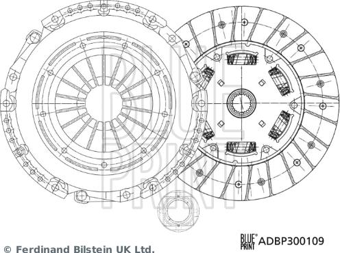 Blue Print ADBP300109 - Komplet kvačila www.molydon.hr