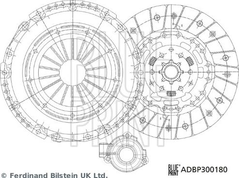 Blue Print ADBP300180 - Komplet kvačila www.molydon.hr