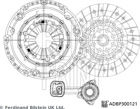 Blue Print ADBP300121 - Komplet kvačila www.molydon.hr