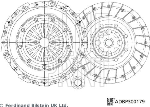 Blue Print ADBP300179 - Komplet kvačila www.molydon.hr