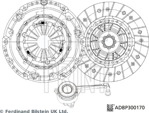 Blue Print ADBP300170 - Komplet kvačila www.molydon.hr