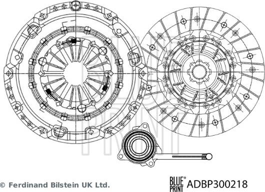 Blue Print ADBP300218 - Komplet kvačila www.molydon.hr