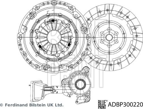 Blue Print ADBP300220 - Komplet kvačila www.molydon.hr