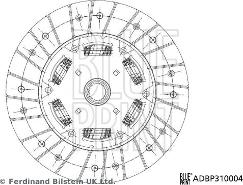 Blue Print ADBP310004 - Lamela kvacila www.molydon.hr